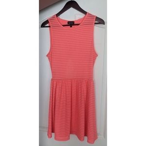Like new, fun Topshop summer neon pink dress